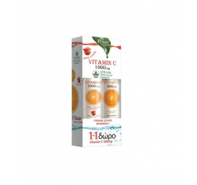 Vitamins C 1000mg Apple Stevia + C 500mg